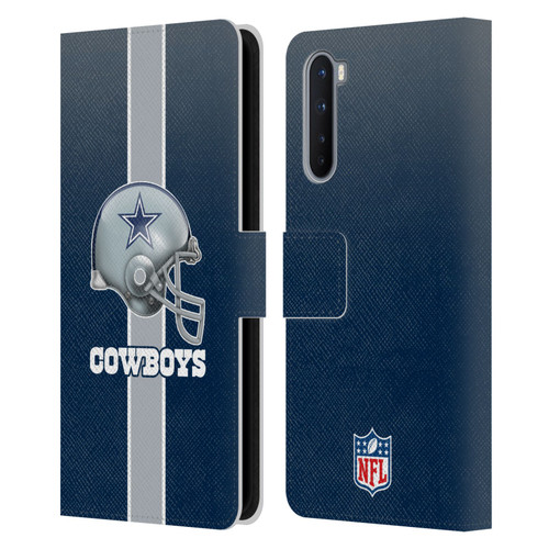 NFL Dallas Cowboys Logo Helmet Leather Book Wallet Case Cover For OnePlus Nord 5G