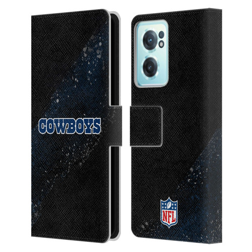 NFL Dallas Cowboys Logo Blur Leather Book Wallet Case Cover For OnePlus Nord CE 2 5G