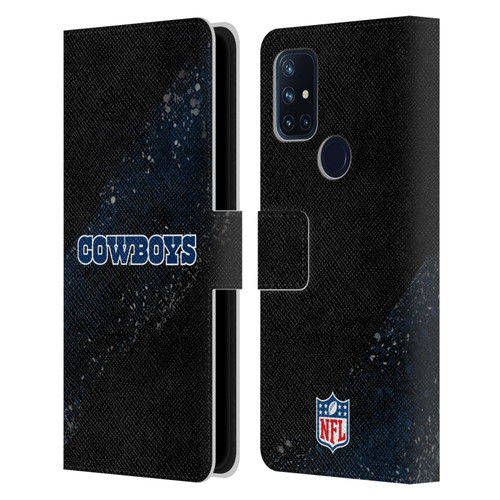 NFL Dallas Cowboys Logo Blur Leather Book Wallet Case Cover For OnePlus Nord N10 5G