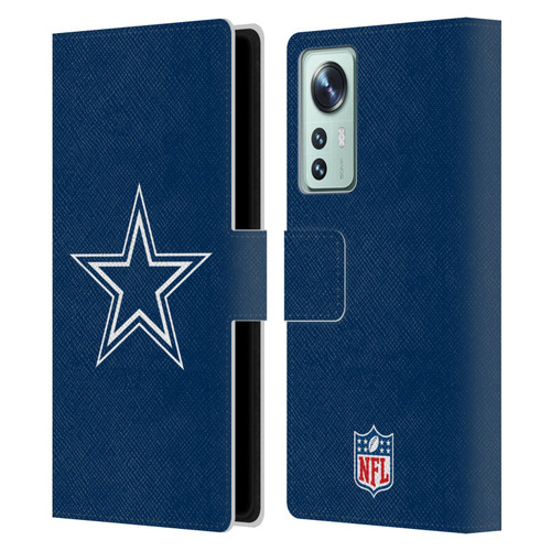 NFL Dallas Cowboys Logo Plain Leather Book Wallet Case Cover For Xiaomi 12
