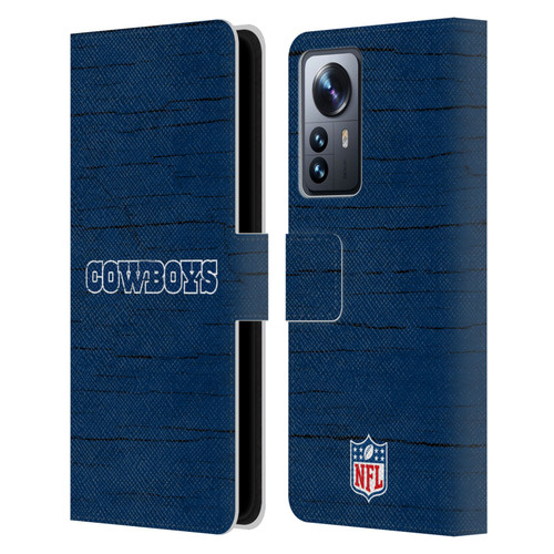NFL Dallas Cowboys Logo Distressed Look Leather Book Wallet Case Cover For Xiaomi 12 Pro