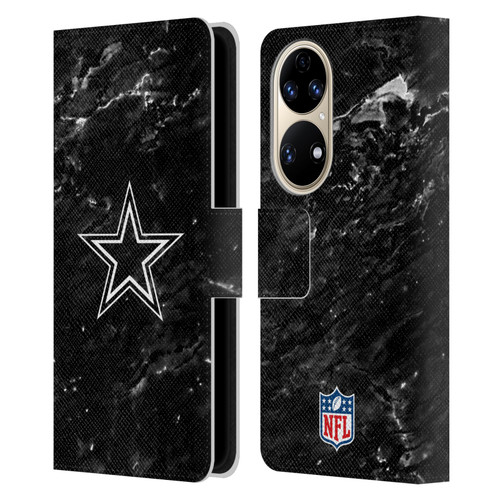 NFL Dallas Cowboys Artwork Marble Leather Book Wallet Case Cover For Huawei P50