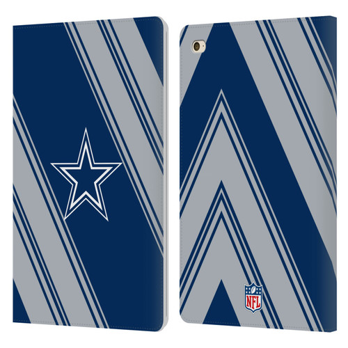 NFL Dallas Cowboys Artwork Stripes Leather Book Wallet Case Cover For Apple iPad mini 4