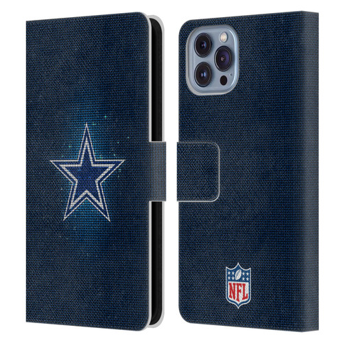 NFL Dallas Cowboys Artwork LED Leather Book Wallet Case Cover For Apple iPhone 14
