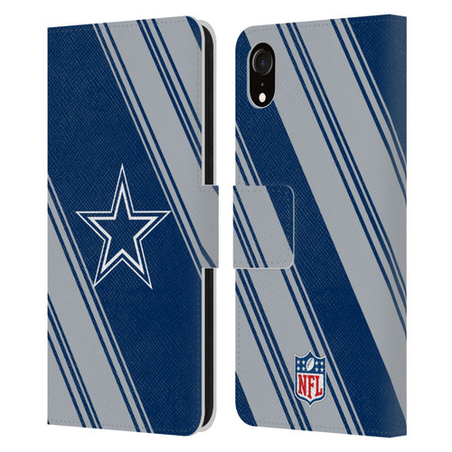 NFL Dallas Cowboys Artwork Stripes Leather Book Wallet Case Cover For Apple iPhone XR