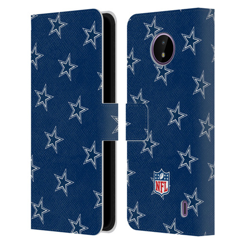 NFL Dallas Cowboys Artwork Patterns Leather Book Wallet Case Cover For Nokia C10 / C20