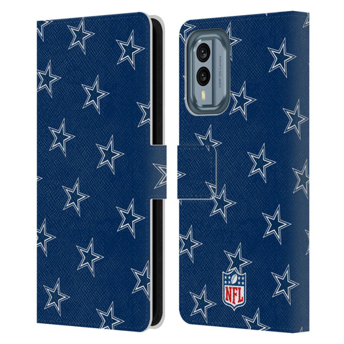NFL Dallas Cowboys Artwork Patterns Leather Book Wallet Case Cover For Nokia X30