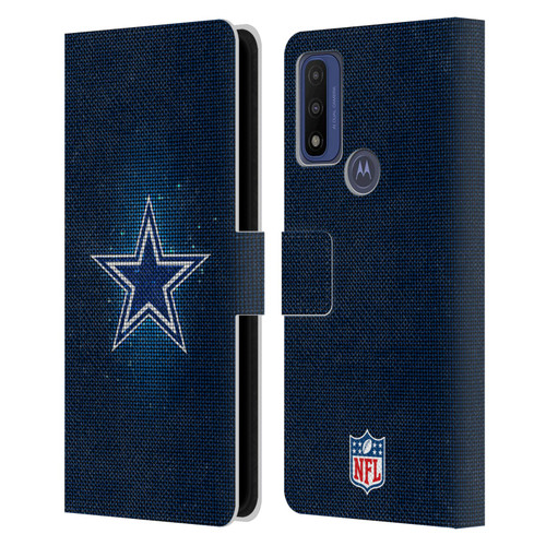 NFL Dallas Cowboys Artwork LED Leather Book Wallet Case Cover For Motorola G Pure