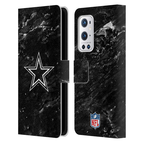 NFL Dallas Cowboys Artwork Marble Leather Book Wallet Case Cover For OnePlus 9 Pro