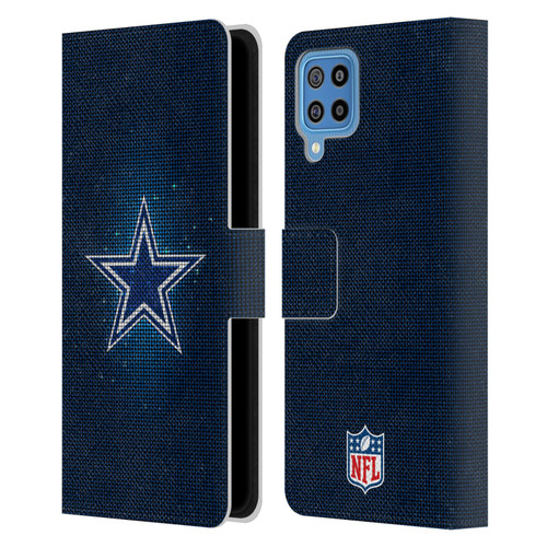 NFL Dallas Cowboys Artwork LED Leather Book Wallet Case Cover For Samsung Galaxy F22 (2021)