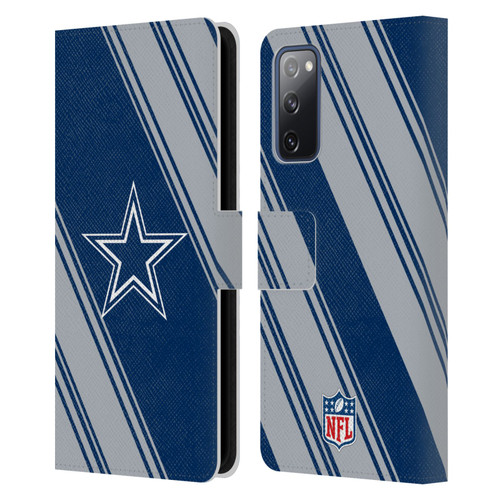 NFL Dallas Cowboys Artwork Stripes Leather Book Wallet Case Cover For Samsung Galaxy S20 FE / 5G
