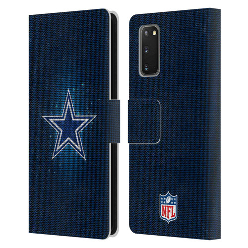NFL Dallas Cowboys Artwork LED Leather Book Wallet Case Cover For Samsung Galaxy S20 / S20 5G