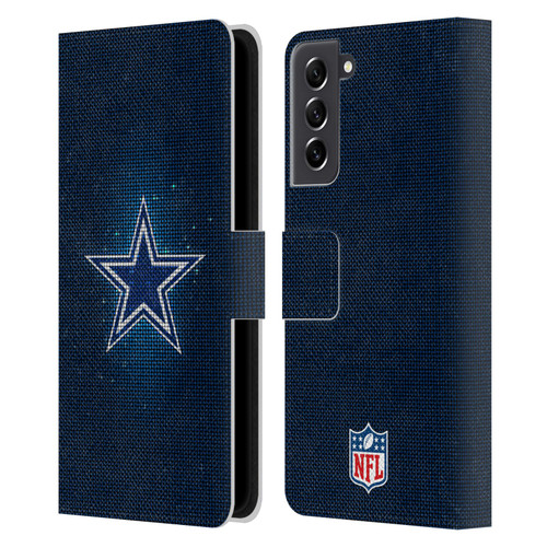 NFL Dallas Cowboys Artwork LED Leather Book Wallet Case Cover For Samsung Galaxy S21 FE 5G