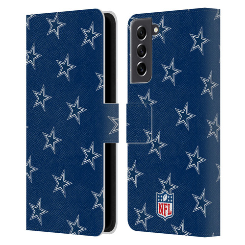 NFL Dallas Cowboys Artwork Patterns Leather Book Wallet Case Cover For Samsung Galaxy S21 FE 5G