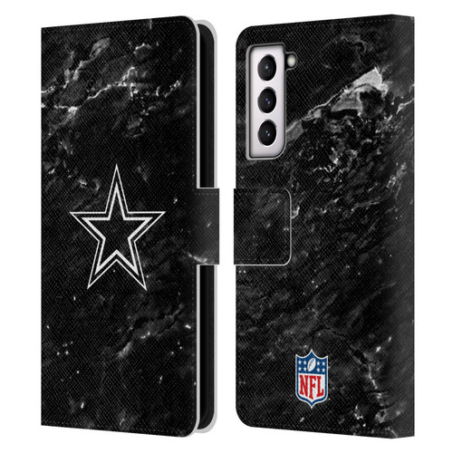 NFL Dallas Cowboys Artwork Marble Leather Book Wallet Case Cover For Samsung Galaxy S21 5G