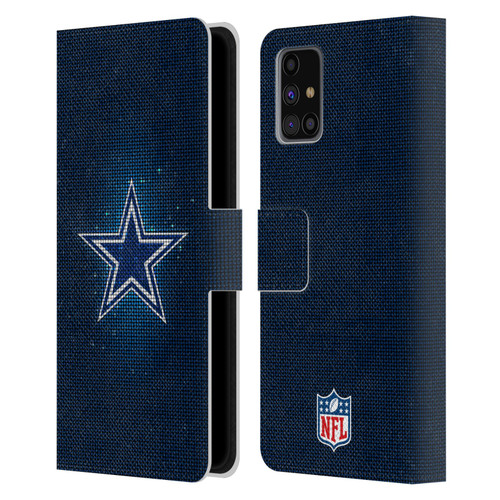 NFL Dallas Cowboys Artwork LED Leather Book Wallet Case Cover For Samsung Galaxy M31s (2020)