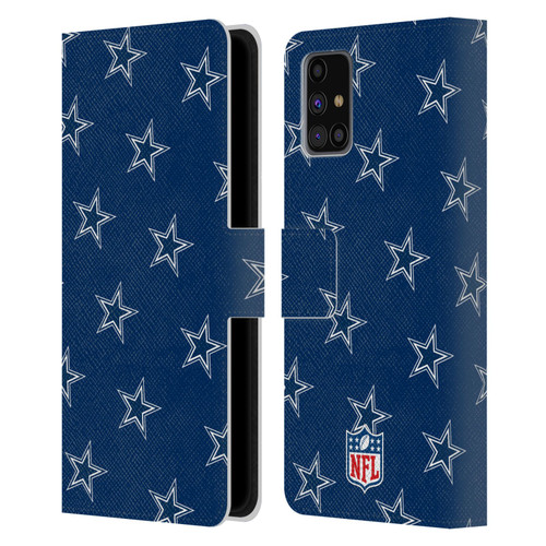 NFL Dallas Cowboys Artwork Patterns Leather Book Wallet Case Cover For Samsung Galaxy M31s (2020)