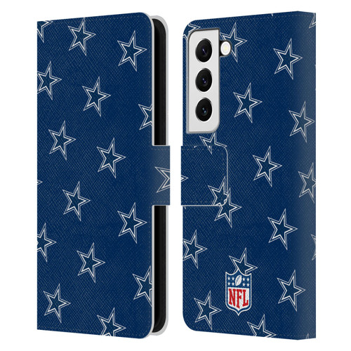 NFL Dallas Cowboys Artwork Patterns Leather Book Wallet Case Cover For Samsung Galaxy S22 5G