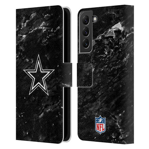NFL Dallas Cowboys Artwork Marble Leather Book Wallet Case Cover For Samsung Galaxy S22+ 5G