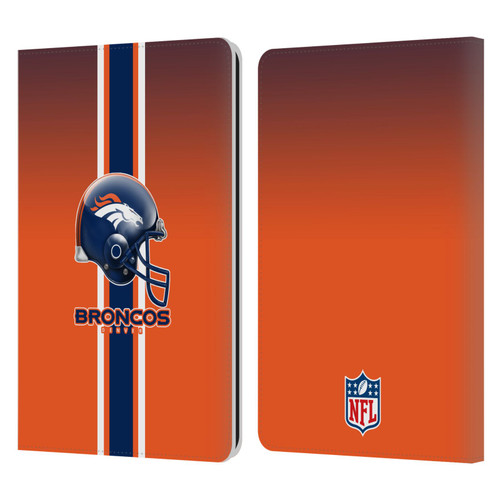 NFL Denver Broncos Logo Helmet Leather Book Wallet Case Cover For Amazon Kindle Paperwhite 1 / 2 / 3