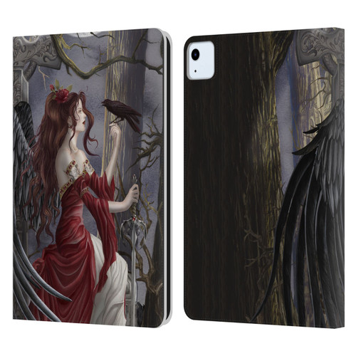 Nene Thomas Deep Forest Dark Angel Fairy With Raven Leather Book Wallet Case Cover For Apple iPad Air 2020 / 2022