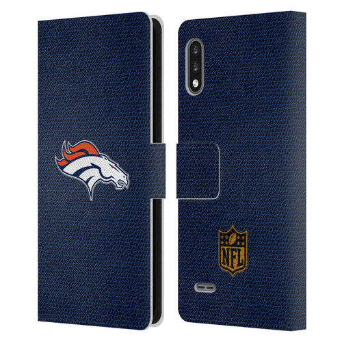 NFL Denver Broncos Logo Football Leather Book Wallet Case Cover For LG K22