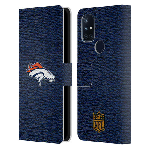 NFL Denver Broncos Logo Football Leather Book Wallet Case Cover For OnePlus Nord N10 5G