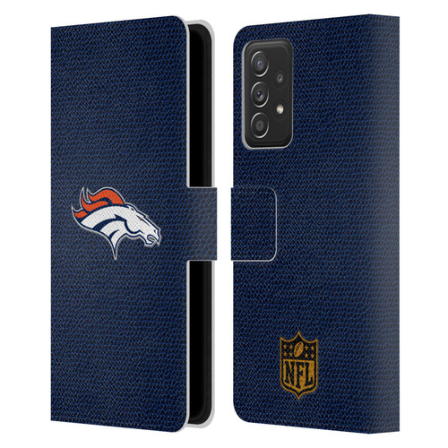 NFL Denver Broncos Logo Football Leather Book Wallet Case Cover For Samsung Galaxy A53 5G (2022)