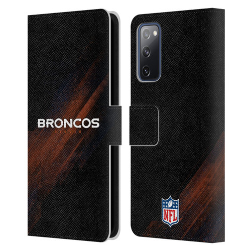 NFL Denver Broncos Logo Blur Leather Book Wallet Case Cover For Samsung Galaxy S20 FE / 5G