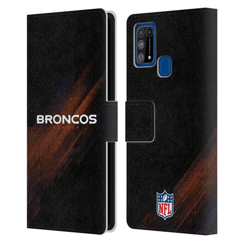 NFL Denver Broncos Logo Blur Leather Book Wallet Case Cover For Samsung Galaxy M31 (2020)