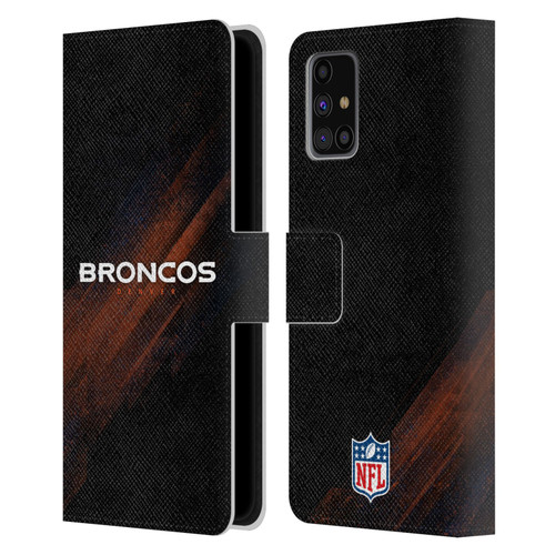 NFL Denver Broncos Logo Blur Leather Book Wallet Case Cover For Samsung Galaxy M31s (2020)