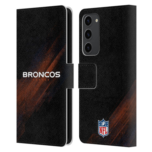 NFL Denver Broncos Logo Blur Leather Book Wallet Case Cover For Samsung Galaxy S23+ 5G