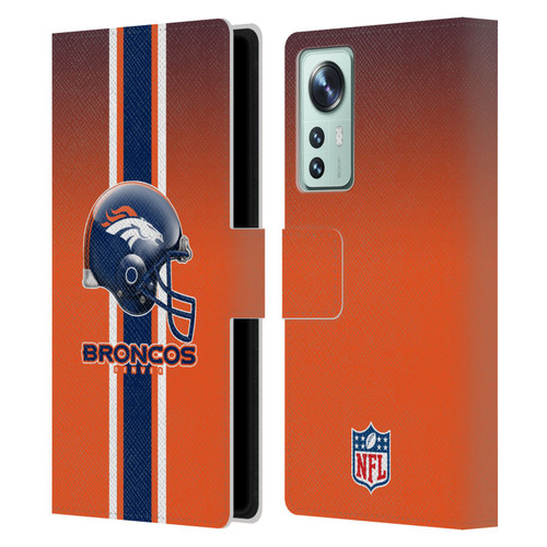 NFL Denver Broncos Logo Helmet Leather Book Wallet Case Cover For Xiaomi 12
