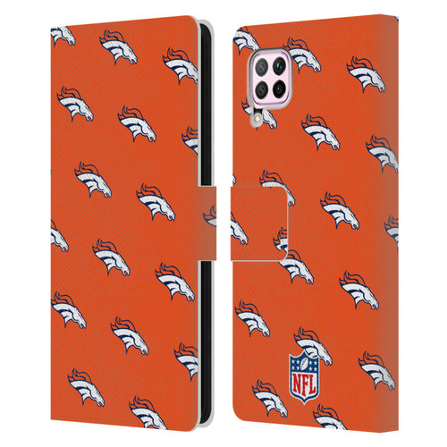 NFL Denver Broncos Artwork Patterns Leather Book Wallet Case Cover For Huawei Nova 6 SE / P40 Lite