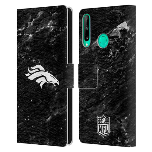 NFL Denver Broncos Artwork Marble Leather Book Wallet Case Cover For Huawei P40 lite E