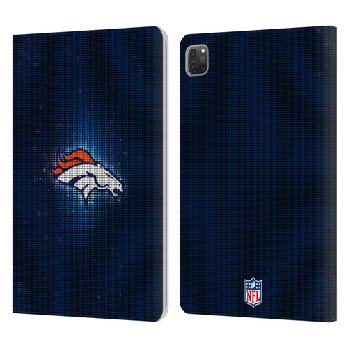 NFL Denver Broncos Artwork LED Leather Book Wallet Case Cover For Apple iPad Pro 11 2020 / 2021 / 2022