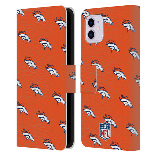NFL Denver Broncos Artwork Patterns Leather Book Wallet Case Cover For Apple iPhone 11