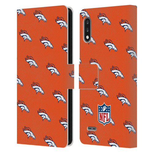 NFL Denver Broncos Artwork Patterns Leather Book Wallet Case Cover For LG K22