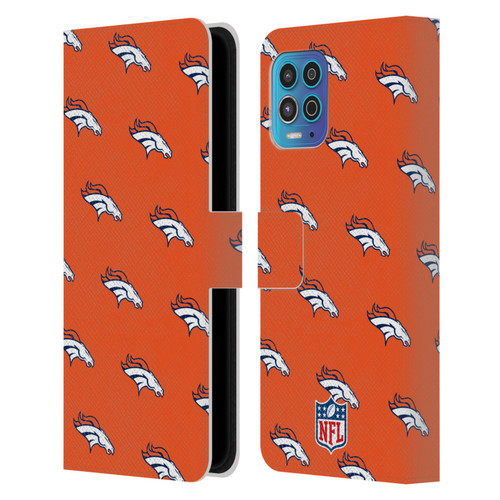 NFL Denver Broncos Artwork Patterns Leather Book Wallet Case Cover For Motorola Moto G100