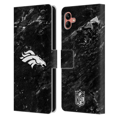 NFL Denver Broncos Artwork Marble Leather Book Wallet Case Cover For Samsung Galaxy A04 (2022)