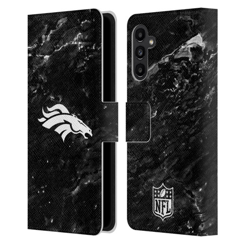 NFL Denver Broncos Artwork Marble Leather Book Wallet Case Cover For Samsung Galaxy A13 5G (2021)