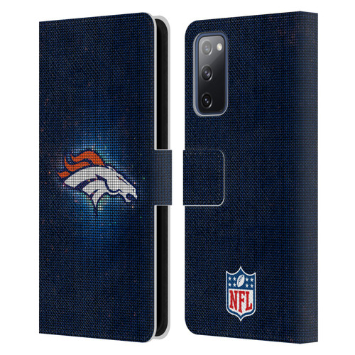 NFL Denver Broncos Artwork LED Leather Book Wallet Case Cover For Samsung Galaxy S20 FE / 5G