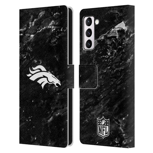 NFL Denver Broncos Artwork Marble Leather Book Wallet Case Cover For Samsung Galaxy S21+ 5G