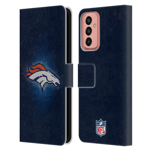 NFL Denver Broncos Artwork LED Leather Book Wallet Case Cover For Samsung Galaxy M13 (2022)