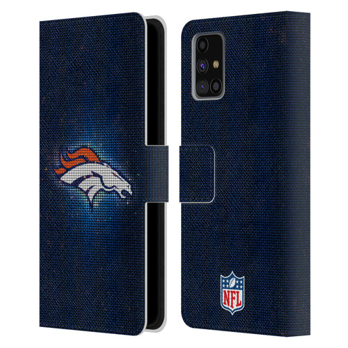 NFL Denver Broncos Artwork LED Leather Book Wallet Case Cover For Samsung Galaxy M31s (2020)