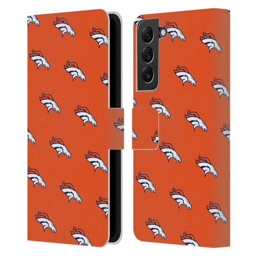 NFL Denver Broncos Artwork Patterns Leather Book Wallet Case Cover For Samsung Galaxy S22+ 5G