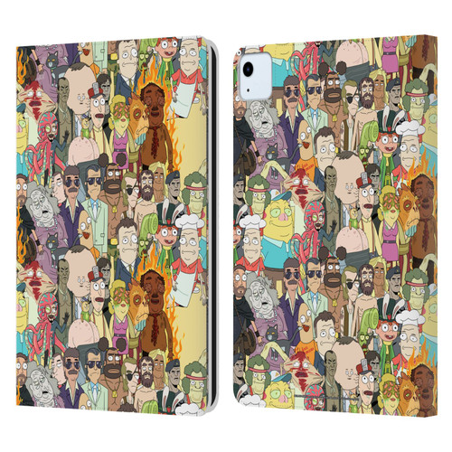 Rick And Morty Season 3 Graphics Interdimensional Space Cable Leather Book Wallet Case Cover For Apple iPad Air 11 2020/2022/2024