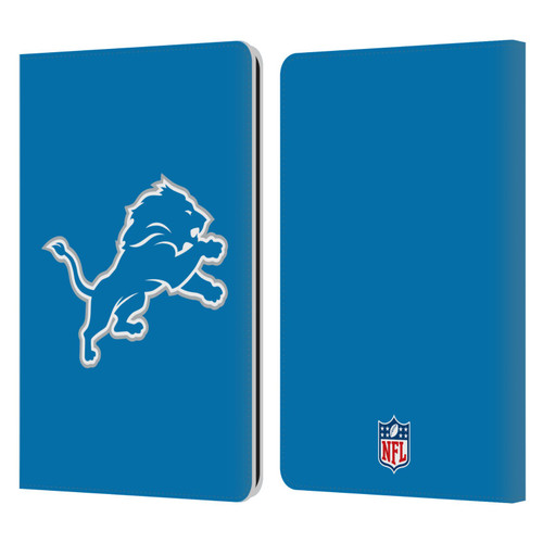 NFL Detroit Lions Logo Plain Leather Book Wallet Case Cover For Amazon Kindle Paperwhite 1 / 2 / 3