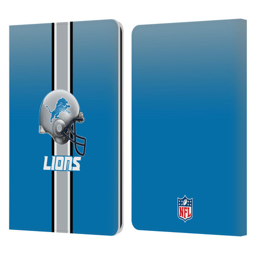 NFL Detroit Lions Logo Helmet Leather Book Wallet Case Cover For Amazon Kindle Paperwhite 1 / 2 / 3