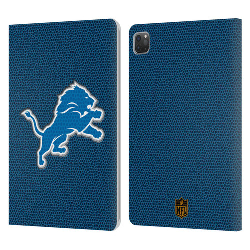 NFL Detroit Lions Logo Football Leather Book Wallet Case Cover For Apple iPad Pro 11 2020 / 2021 / 2022